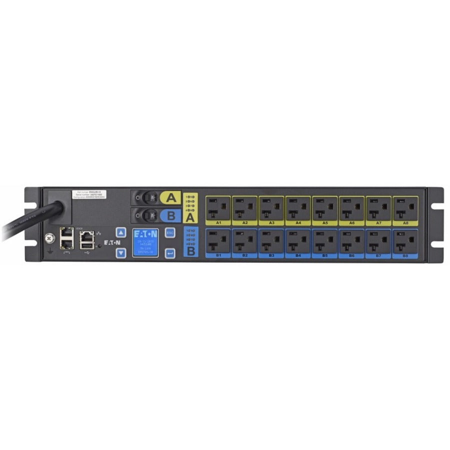 Main Image for Eaton Managed rack PDU, 2U, L5-30P input, 2.88 kW max, 120V, 24A, 10 ft cord, Single-phase, Outlets: (16) 5-20R