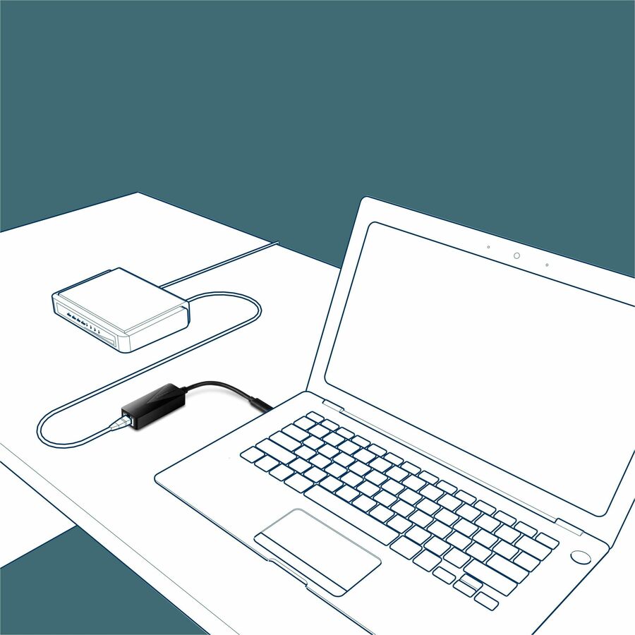 Alternate-Image3 Image for TRENDnet USB Type-C to Gigabit Ethernet LAN Wired Network Adapter, Windows & Mac Compatible, Nintendo Switch, USB-C to Gigabit Ethernet Adapter, Black, TUC-ETG