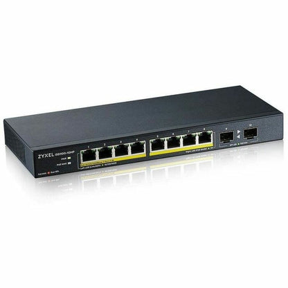 Alternate-Image1 Image for ZYXEL GS1100-10HP 8-Port Gigabit PoE Switch | 8 PoE+ Ports at 130W with 2 SFP Uplinks
