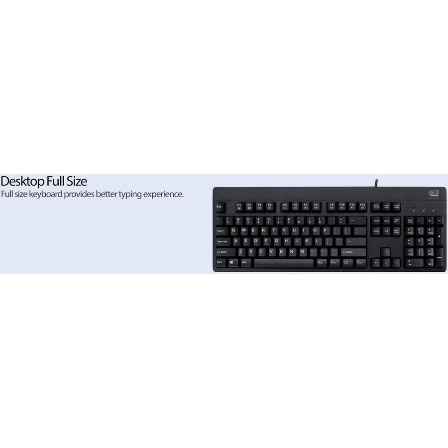 Alternate-Image7 Image for Adesso EasyTouch 630UB - Antimicrobial Waterproof Keyboard
