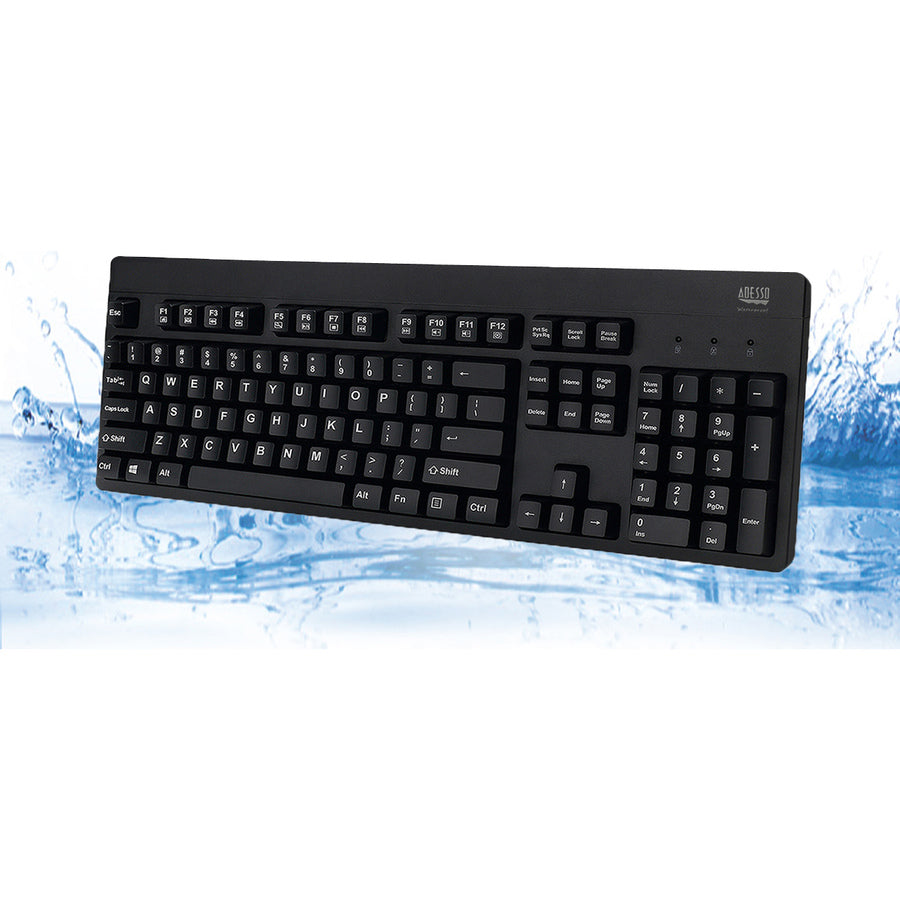Alternate-Image1 Image for Adesso EasyTouch 630UB - Antimicrobial Waterproof Keyboard