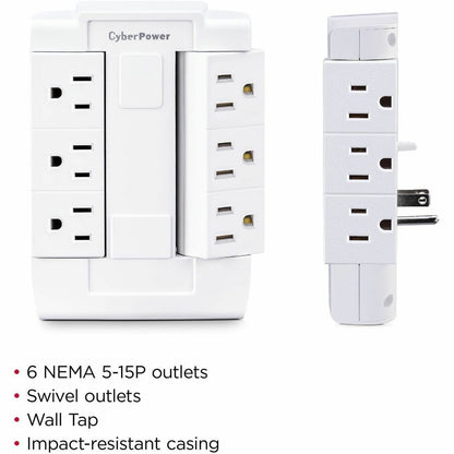 Alternate-Image2 Image for CyberPower GT600P Wall Tap Outlet