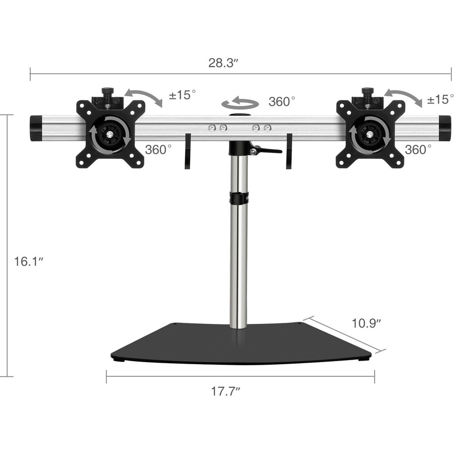 Alternate-Image3 Image for SIIG Easy-Adjust Dual Monitor Desk Stand - 13" to 27"