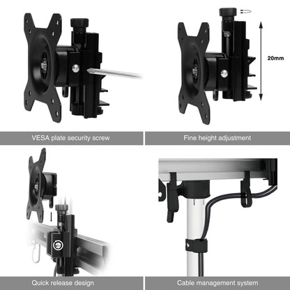 Alternate-Image2 Image for SIIG Easy-Adjust Dual Monitor Desk Stand - 13" to 27"