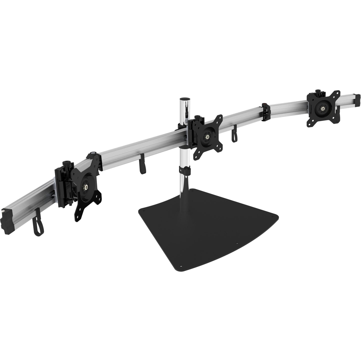 Main Image for SIIG Premium Aluminum Freestanding Triple Monitor desk stand - 13" to 27" - Max Load 17.6 lbs each
