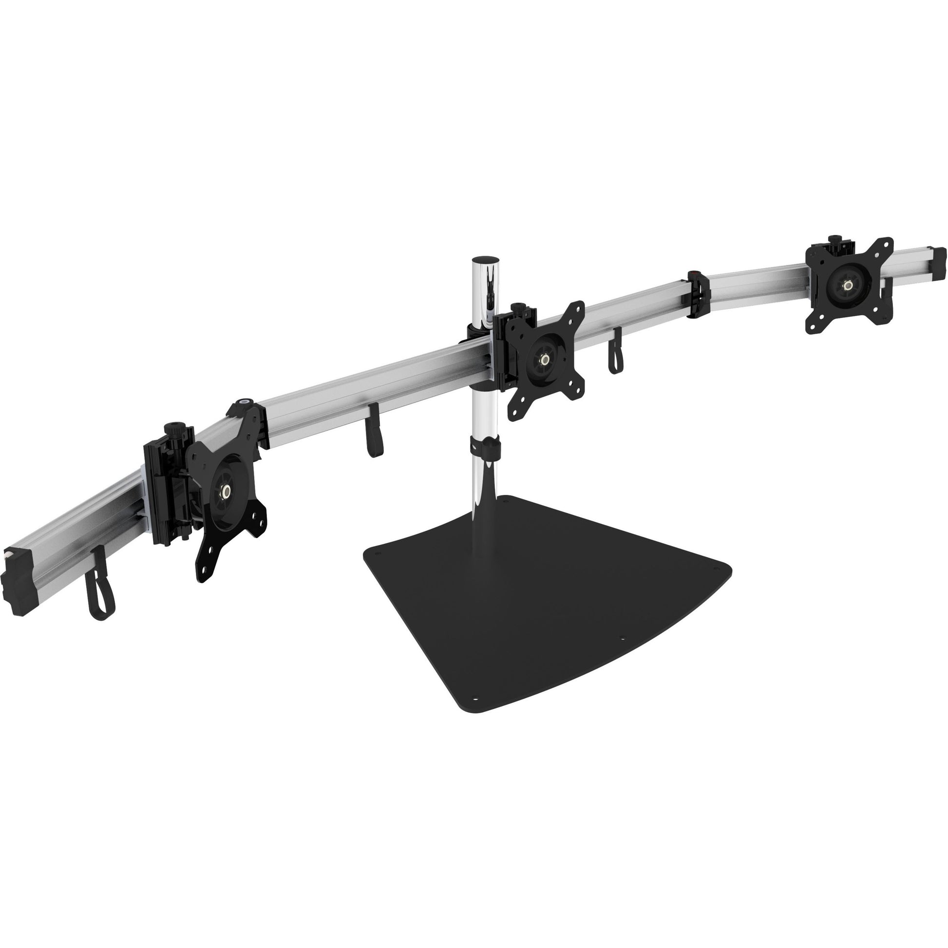Main Image for SIIG Premium Aluminum Freestanding Triple Monitor desk stand - 13" to 27" - Max Load 17.6 lbs each