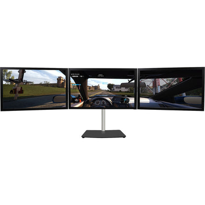 Alternate-Image2 Image for SIIG Premium Aluminum Freestanding Triple Monitor desk stand - 13" to 27" - Max Load 17.6 lbs each
