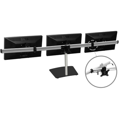 Alternate-Image3 Image for SIIG Premium Aluminum Freestanding Triple Monitor desk stand - 13" to 27" - Max Load 17.6 lbs each