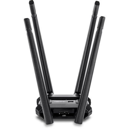 Alternate-Image3 Image for TRENDnet AC1900 High Power Dual Band Wireless USB Adapter, TEW-809UB, Stream 4K HD Video, Windows-Mac OS Compatible, USB 3.0 to USB Type A, Black