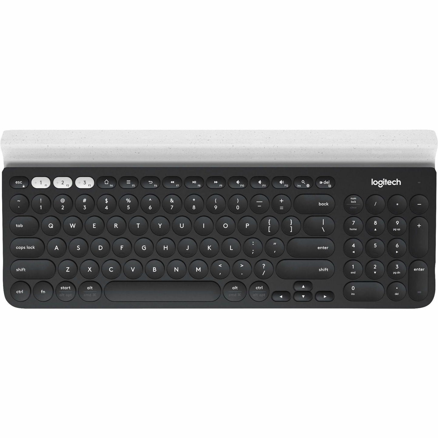 Main Image for Logitech K780 Multi-Device Wireless Keyboard for Windows, Wireless 2.4GHz, Bluetooth, Smartphone and Tablet Cradle