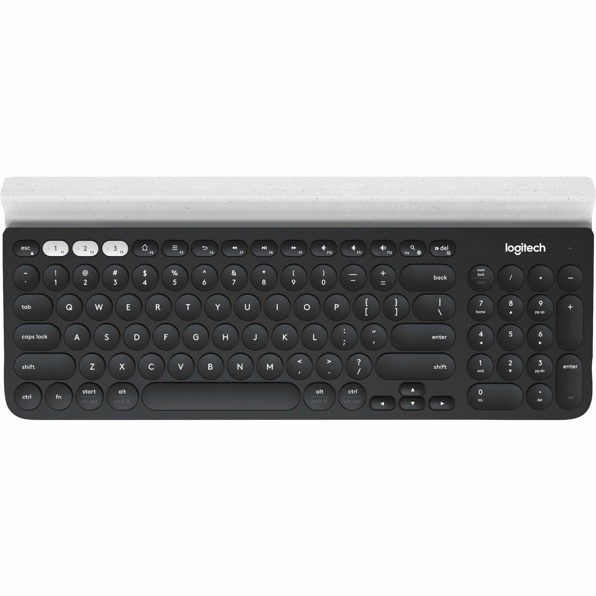 Main Image for Logitech K780 Multi-Device Wireless Keyboard for Windows, Wireless 2.4GHz, Bluetooth, Smartphone and Tablet Cradle