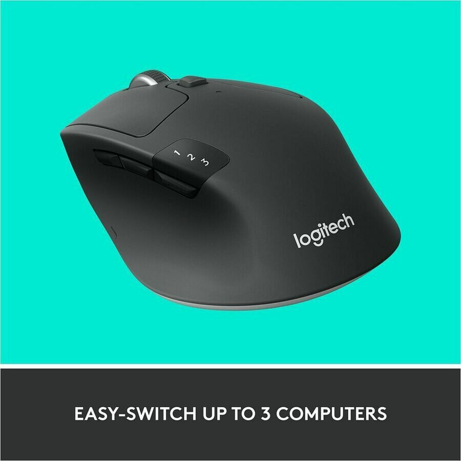 Alternate-Image8 Image for Logitech M720 Triathlon Multi-Device Wireless Mouse, Bluetooth, USB Unifying Receiver, 1000 DPI, 8 Buttons, Black