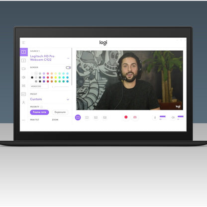 Alternate-Image5 Image for Logitech C922 Webcam - 2 Megapixel - 60 fps - USB 2.0 - 1 Each