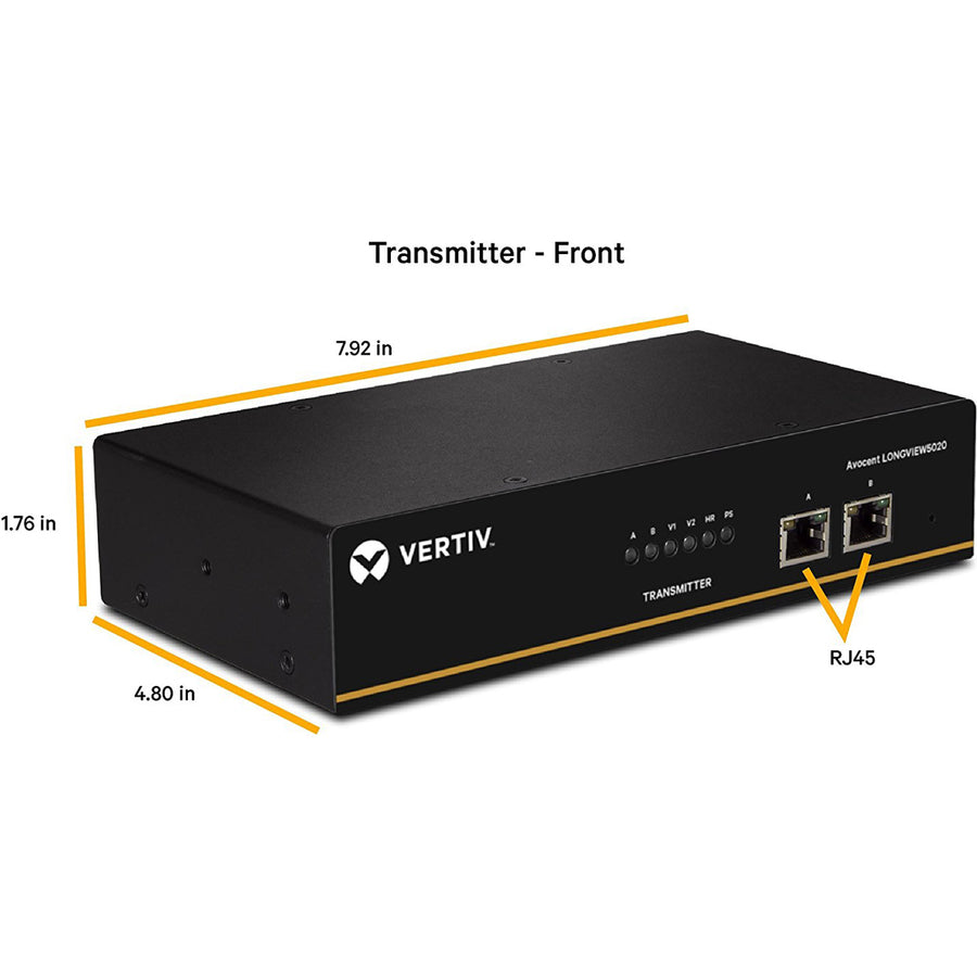 Alternate-Image3 Image for Vertiv Avocent LongView - Dual Monitor, USB, Audio, CATx up to 100m / 330ft