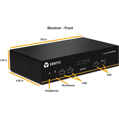 Alternate-Image1 Image for Vertiv Avocent LongView - Dual Monitor, USB, Audio, CATx up to 100m / 330ft