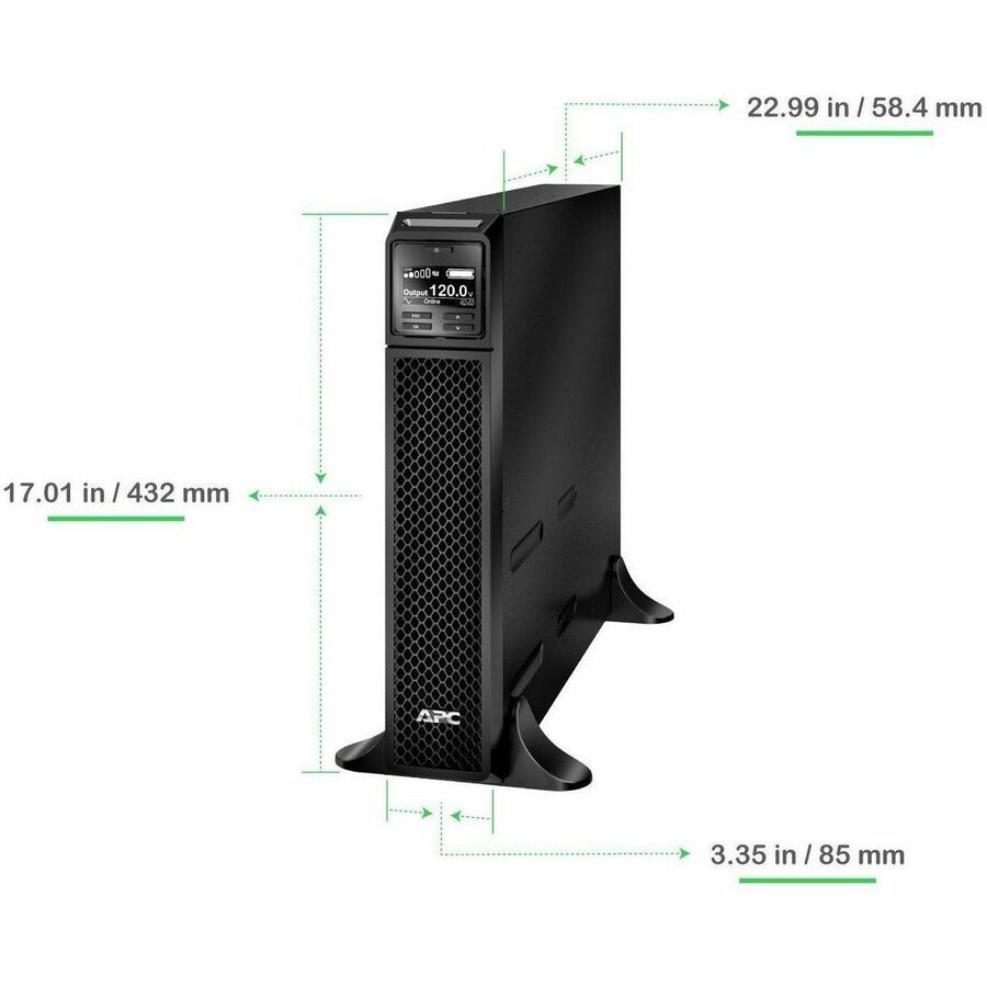 Alternate-Image1 Image for APC Smart-UPS On-Line, 2200VA, Tower, 120V, 6x 5-20R+1x L5-20R NEMA outlets, SmartSlot, Extended runtime, W/O rail kit