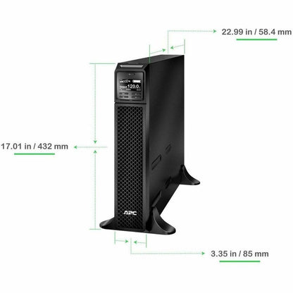 Alternate-Image1 Image for APC Smart-UPS On-Line, 2200VA, Tower, 120V, 6x 5-20R+1x L5-20R NEMA outlets, SmartSlot, Extended runtime, W/O rail kit