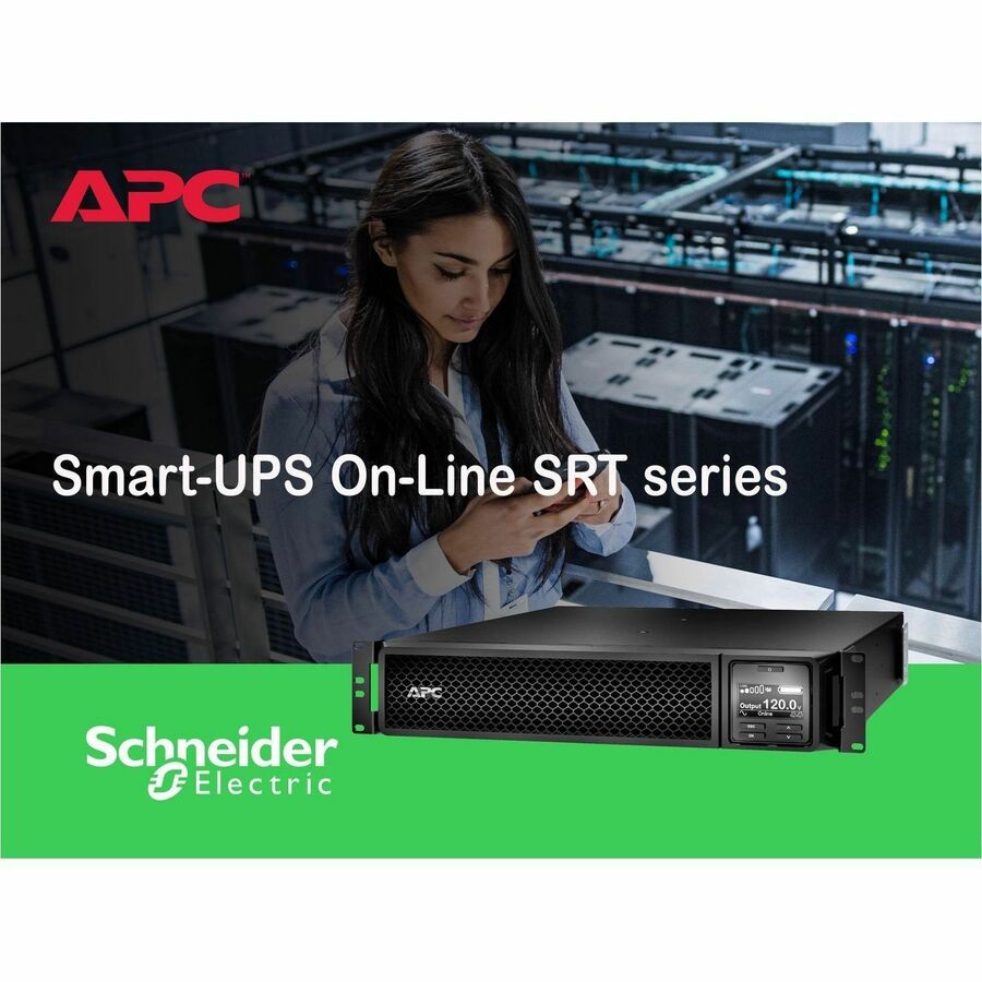 Alternate-Image10 Image for APC Smart-UPS On-Line, 2200VA, Rackmount 2U, 120V, 6x 5-20R+1x L5-20R NEMA outlets, Network Card, Extended runtime, W/ rail kit