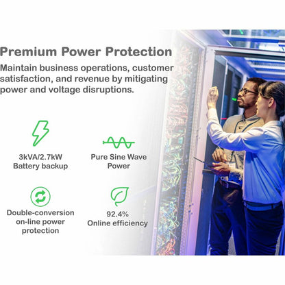 Alternate-Image10 Image for APC Smart-UPS On-Line, 3kVA, Rackmount 2U, 120V, 8x 5-20R+1x L5-30R NEMA outlets, SmartSlot, Extended runtime, W/ rail kit