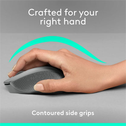Alternate-Image2 Image for Logitech M330 SILENT PLUS Wireless Mouse, 2.4GHz with USB Receiver, Optical Tracking, Quiet & Lightweight, Gray
