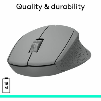 Alternate-Image5 Image for Logitech M330 SILENT PLUS Wireless Mouse, 2.4GHz with USB Receiver, Optical Tracking, Quiet & Lightweight, Gray