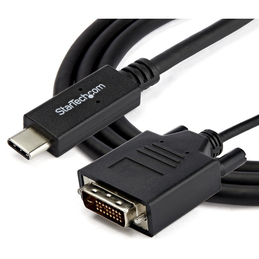 Alternate-Image3 Image for StarTech.com 3.3 ft / 1 m USB-C to DVI Cable - USB Type-C Video Adapter Cable - 1920 x 1200 - Black