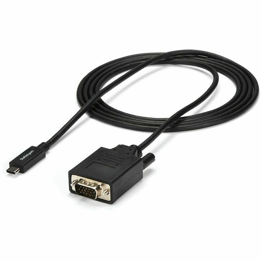 Main Image for StarTech.com 6ft/2m USB C to VGA Cable - 1920x1200/1080p USB Type C DP Alt Mode to VGA Video Monitor Adapter Cable -Works w/ Thunderbolt 3