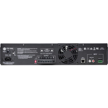 Rear Image for JBL Commercial Commercial 1300Z Amplifier - 300 W RMS - 1 Channel