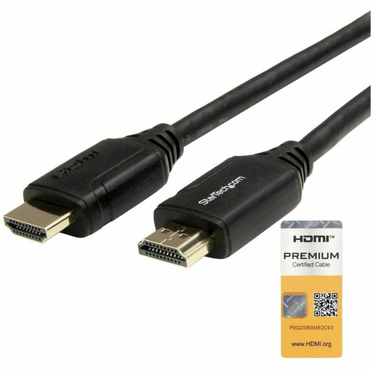 Main Image for StarTech.com 6ft (2m) Premium Certified HDMI 2.0 Cable with Ethernet, High Speed Ultra HD 4K 60Hz HDMI Cable HDR10, UHD HDMI Monitor Cord