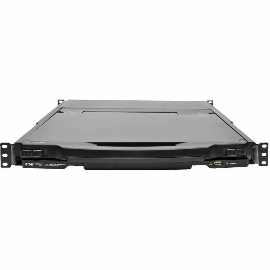 Alternate-Image2 Image for Eaton Tripp Lite Series NetDirector 8-Port 1U Rack-Mount Console HDMI KVM Switch with 17 in. LCD and IP Remote Access, Dual Rail, TAA