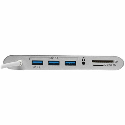 Alternate-Image1 Image for Eaton Tripp Lite Series USB-C Dock, Dual Display - 4K HDMI/mDP, VGA, USB 3.x (5Gbps), USB-A/C Hub, GbE, Memory Card, 100W PD Charging
