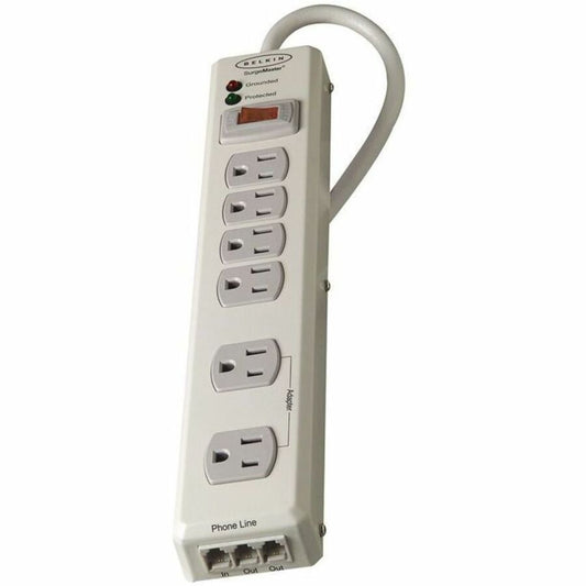 Main Image for Belkin 6 Outlet Metal Surge Protector with 6ft Power Cord -1240 Joules - Beige