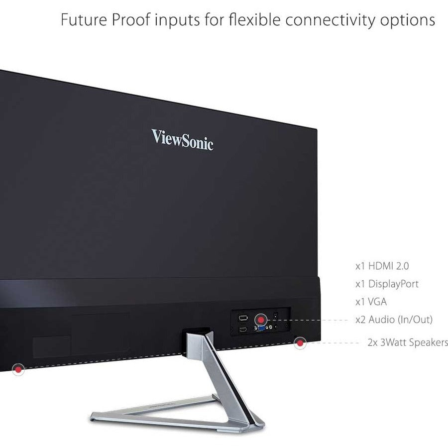 Alternate-Image3 Image for ViewSonic VX2476-SMHD 24 Inch 1080p Widescreen IPS Monitor with Ultra-Thin Bezels, HDMI and DisplayPort
