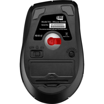 Alternate-Image4 Image for Adesso iMouse S200B - Bluetooth Ergo Mini Mouse