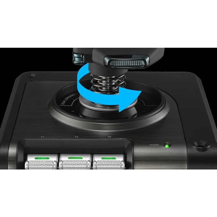 Alternate-Image7 Image for Logitech G X52 Professional H.O.T.A.S. Part-Metal Throttle and Stick Simulation Controller