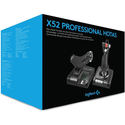 Alternate-Image1 Image for Logitech G X52 Professional H.O.T.A.S. Part-Metal Throttle and Stick Simulation Controller