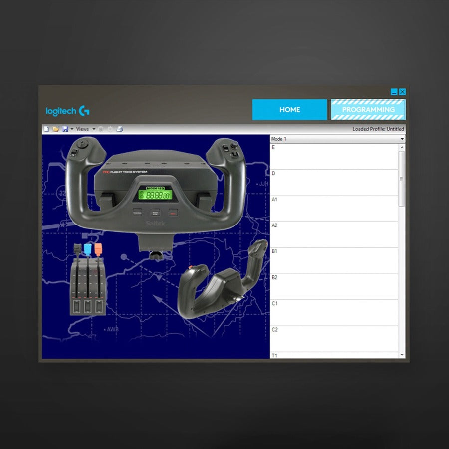 Alternate-Image6 Image for Logitech G Flight Yoke System Professional Simulation Yoke and Throttle Quadrant