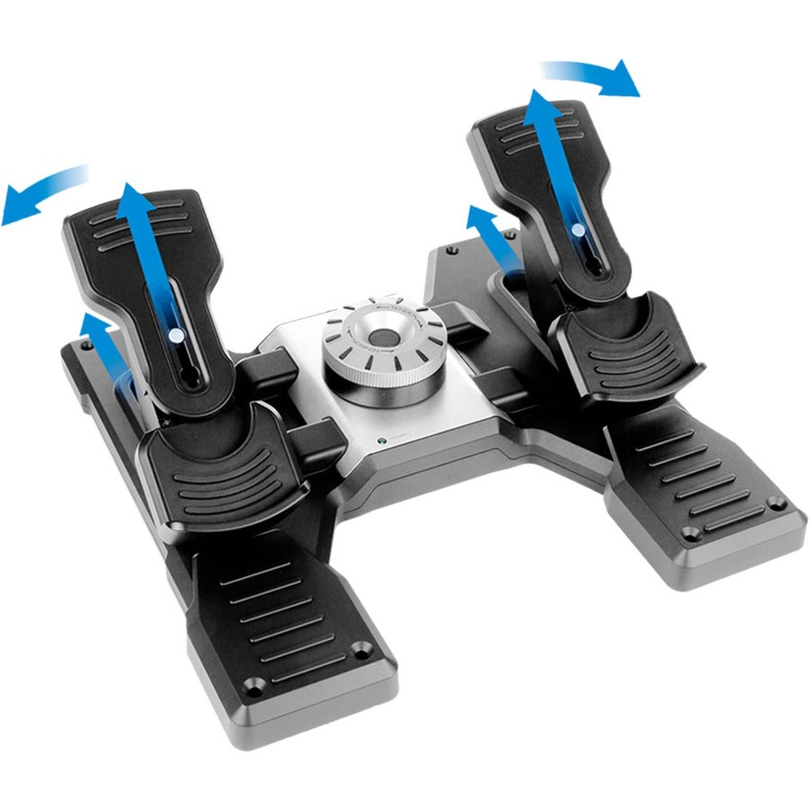 Alternate-Image1 Image for Logitech G Flight Rudder Pedals Professional Simulation Rudder Pedals with Toe Brake