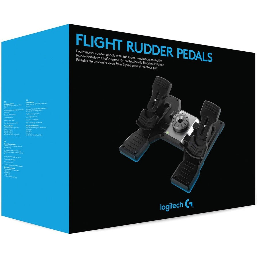 Alternate-Image2 Image for Logitech G Flight Rudder Pedals Professional Simulation Rudder Pedals with Toe Brake