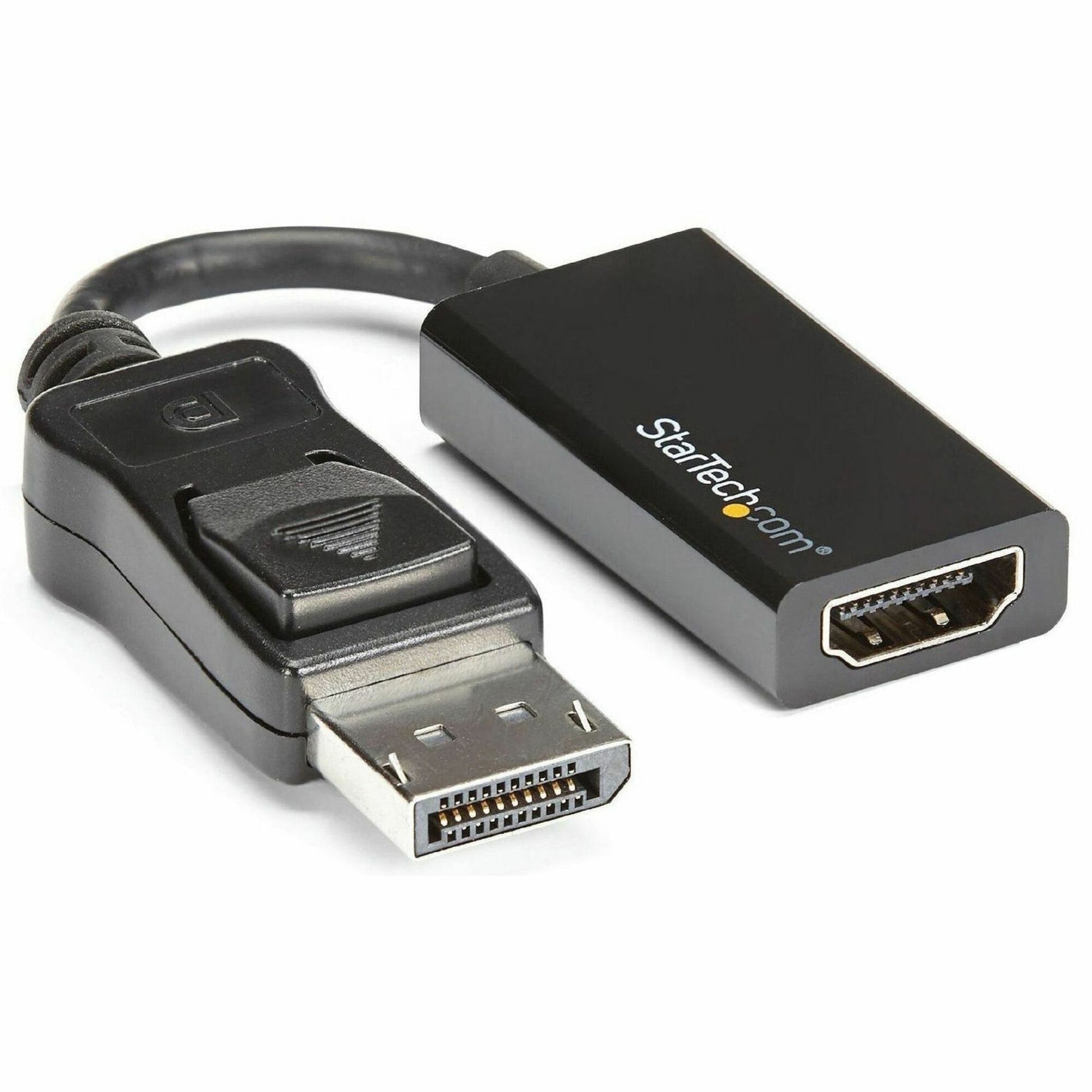 Main Image for StarTech.com DisplayPort to HDMI Adapter, 4K 60Hz Active DP 1.4 to HDMI 2.0 Video Converter for Monitor/Display, Latching DP Connector