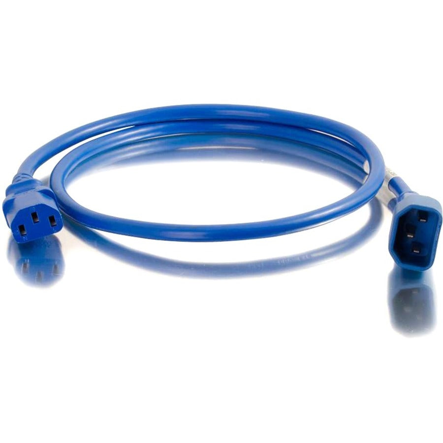 Main Image for C2G 5ft 18AWG Power Cord (IEC320C14 to IEC320C13) - Blue