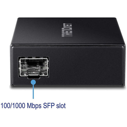 Alternate-Image4 Image for TRENDnet 1000BASE-T to SFP Fiber Media Converter; Gigabit Ethernet to SFP Media Converter; 4Gbps Switching Capactiy; TFC-GSFP