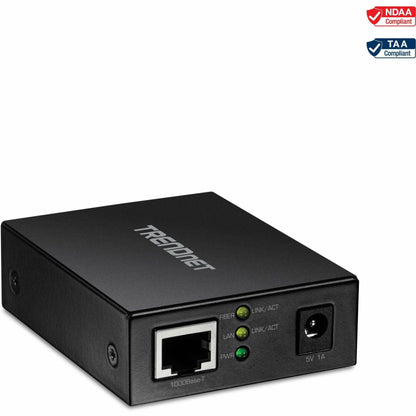 Main Image for TRENDnet 1000BASE-T to SFP Fiber Media Converter; Gigabit Ethernet to SFP Media Converter; 4Gbps Switching Capactiy; TFC-GSFP