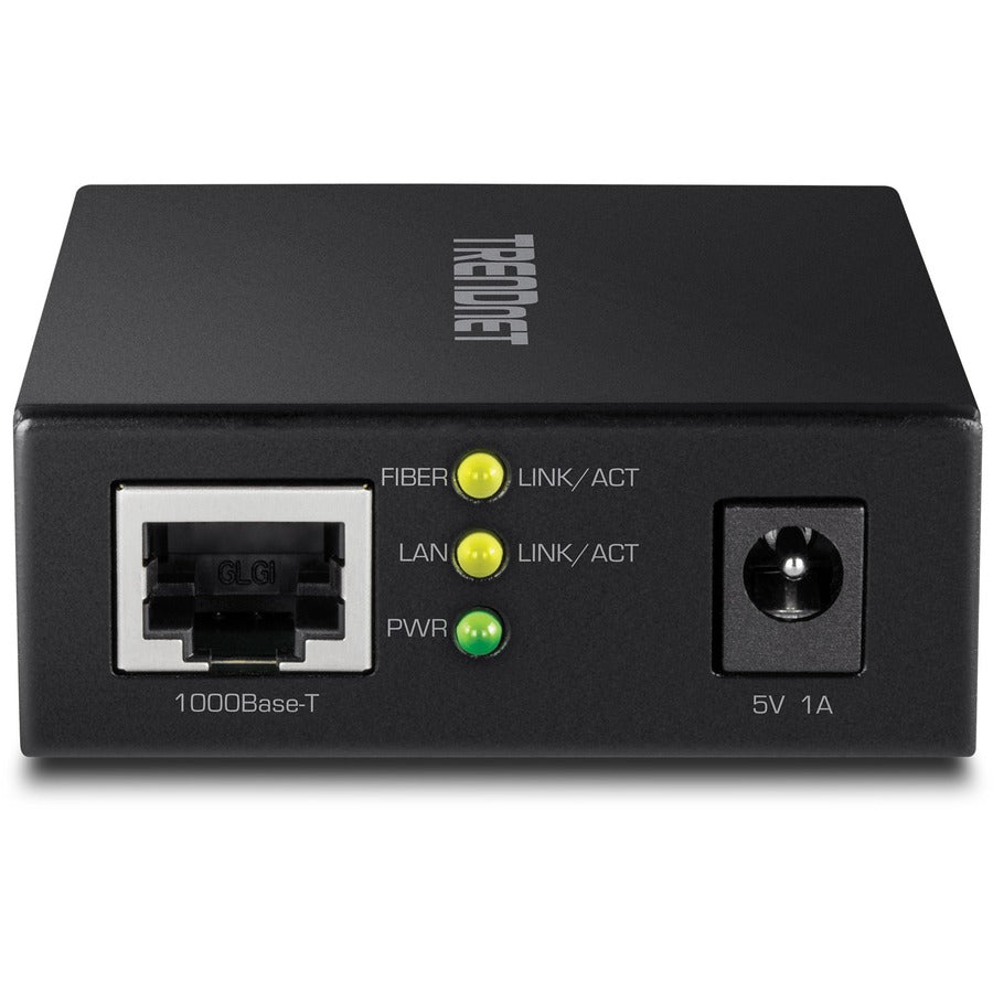 Alternate-Image2 Image for TRENDnet 1000BASE-T to SFP Fiber Media Converter; Gigabit Ethernet to SFP Media Converter; 4Gbps Switching Capactiy; TFC-GSFP