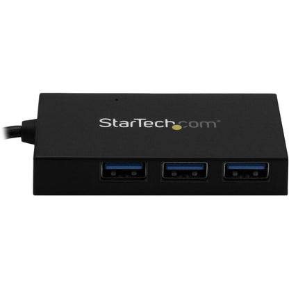 Alternate-Image2 Image for StarTech.com 4 Port USB 3.0 Hub - USB Type-A to 1x USB-C & 3x USB-A SuperSpeed 5Gbps - USB Bus Powered - Portable/Laptop USB 3.2 Gen 1 Hub