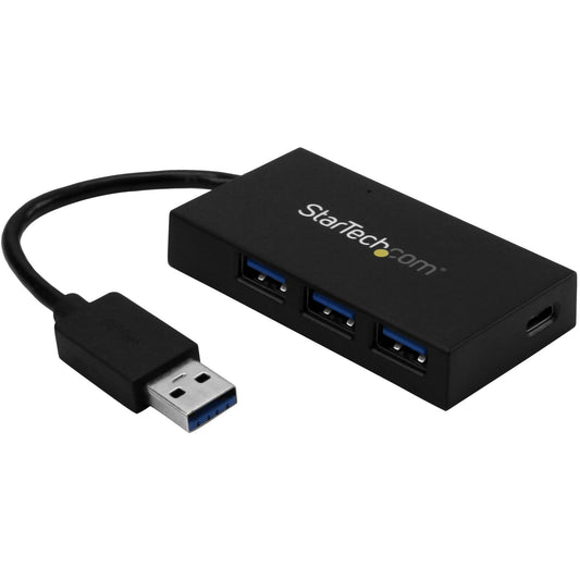 Main Image for StarTech.com 4 Port USB 3.0 Hub - USB Type-A to 1x USB-C & 3x USB-A SuperSpeed 5Gbps - USB Bus Powered - Portable/Laptop USB 3.2 Gen 1 Hub