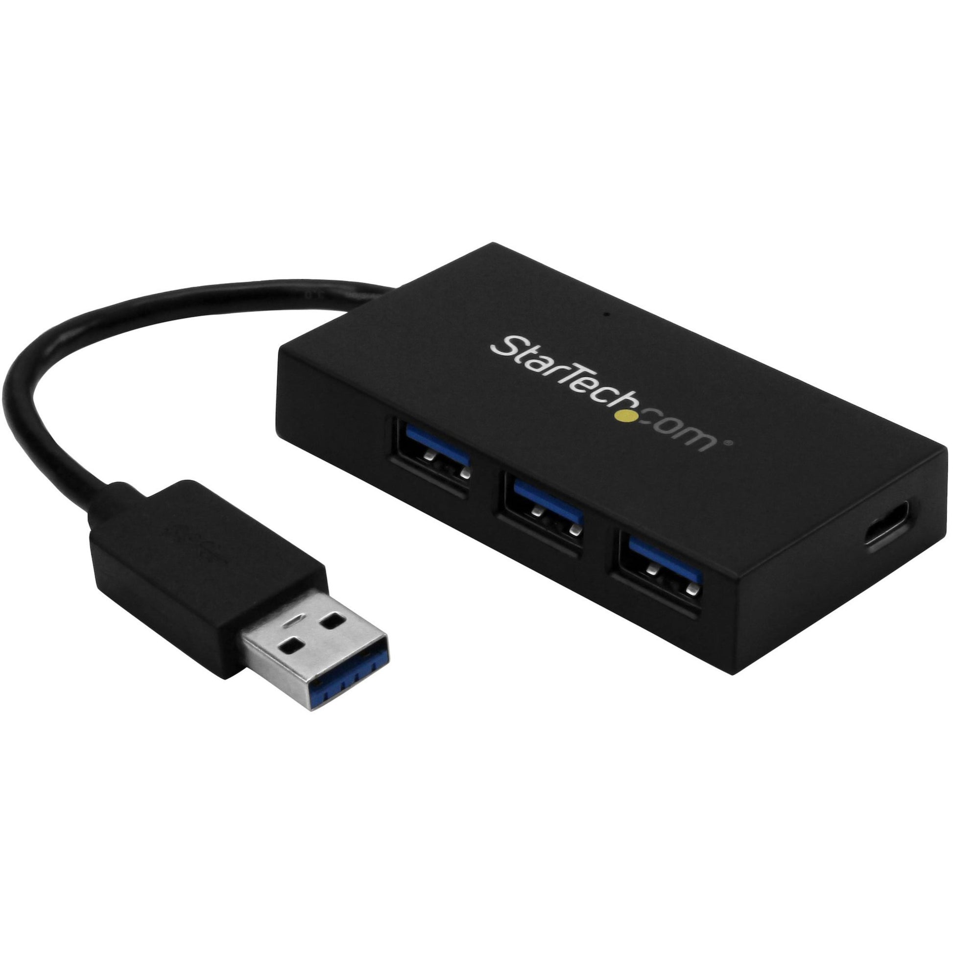 Main Image for StarTech.com 4 Port USB 3.0 Hub - USB-A to USB-C & 3x USB-A SuperSpeed 5Gbps - Self or USB Bus Powered - USB 3.2 Gen 1 BC 1.2 Charging Hub