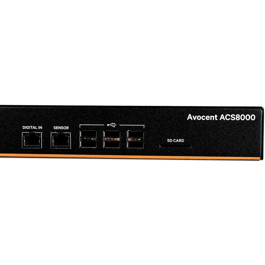 Alternate-Image2 Image for Vertiv Avocent 16-port ACS8000 Console System with single AC Power Supply, non-TAA