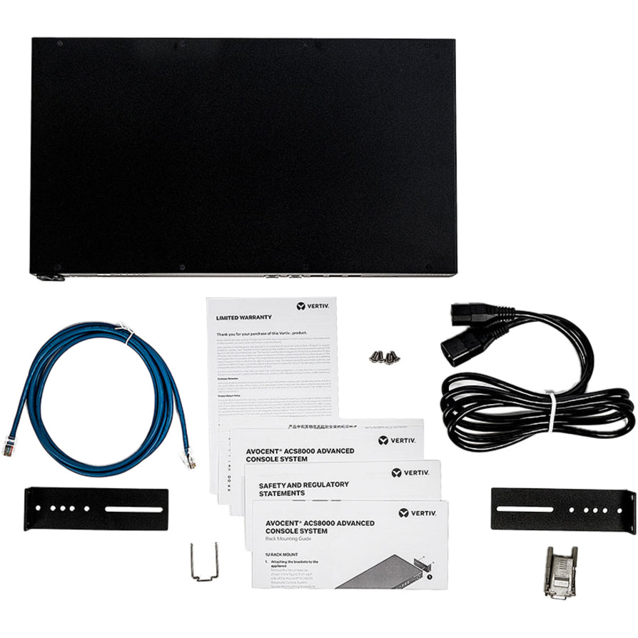 Alternate-Image1 Image for Vertiv Avocent 16-port ACS8000 Console System with single AC Power Supply, non-TAA
