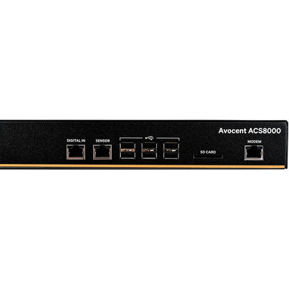 Alternate-Image2 Image for Vertiv Avocent 32-port ACS8000 Console System with dual AC Power Supply and analog modem, non-TAA